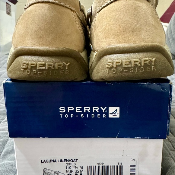 Sperry Top Sider in Laguna Linen/Oat, Size 3 Girls - Picture 6 of 9